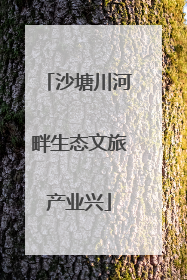 沙塘川河畔生态文旅产业兴