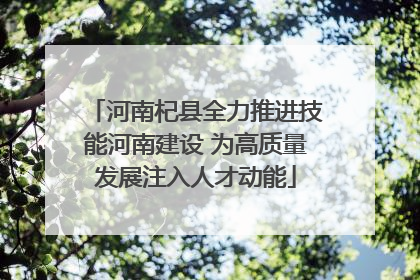 河南杞县全力推进技能河南建设 为高质量发展注入人才动能