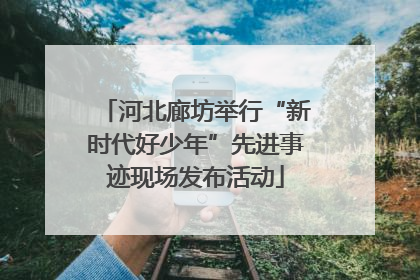 河北廊坊举行“新时代好少年”先进事迹现场发布活动