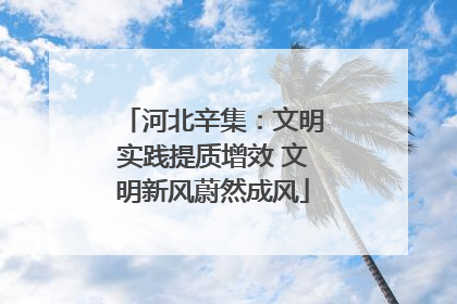 河北辛集：文明实践提质增效 文明新风蔚然成风