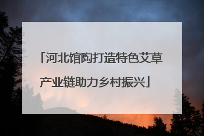 河北馆陶打造特色艾草产业链助力乡村振兴