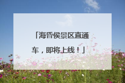 海昏侯景区直通车，即将上线！