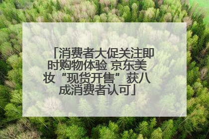 消费者大促关注即时购物体验 京东美妆“现货开售”获八成消费者认可