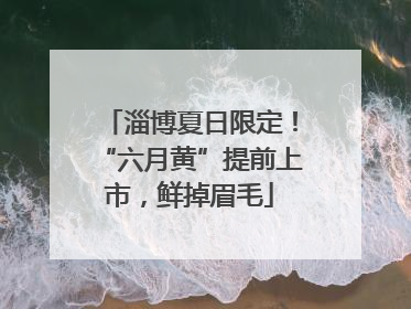淄博夏日限定！“六月黄”提前上市，鲜掉眉毛