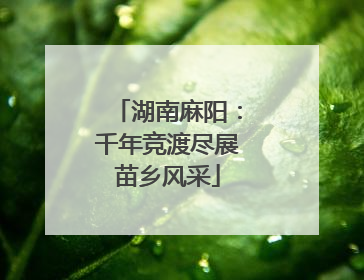 湖南麻阳：千年竞渡尽展苗乡风采