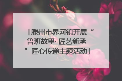 滕州市界河镇开展“鲁班故里· 匠艺新承”匠心传递主题活动