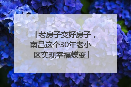 老房子变好房子，南昌这个30年老小区实现幸福蝶变