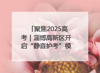 聚焦2025高考｜淄博高新区开启“静音护考”模式全方位保障高考环境整洁