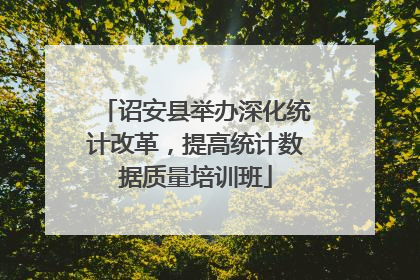 诏安县举办深化统计改革，提高统计数据质量培训班