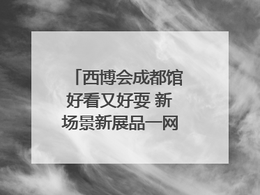 西博会成都馆好看又好耍 新场景新展品一网打尽“成都智造”｜西博视界