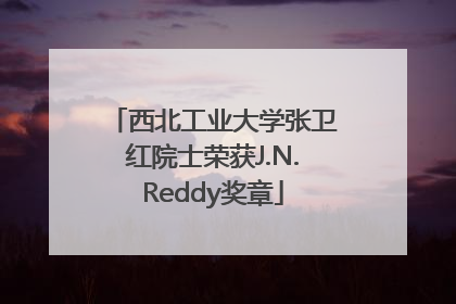 西北工业大学张卫红院士荣获J.N.Reddy奖章
