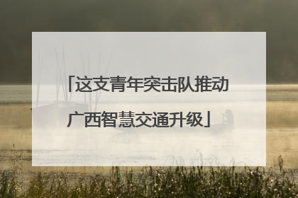 这支青年突击队推动广西智慧交通升级