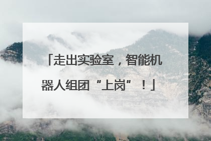 走出实验室，智能机器人组团“上岗”！