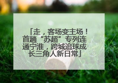 走，客场变主场！首趟“苏超”专列连通宁淮，跨城追球成长三角人新日常
