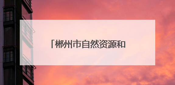 郴州市自然资源和规划局：筑牢安全防线 守护群众平安