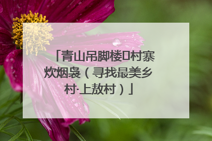 青山吊脚楼 村寨炊烟袅（寻找最美乡村·上敖村）