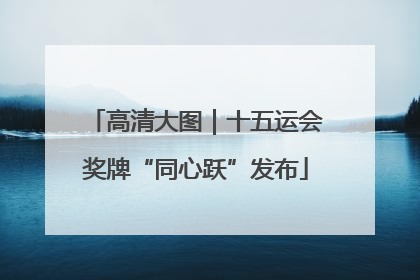 高清大图｜十五运会奖牌“同心跃”发布