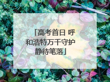 高考首日 呼和浩特万千守护静待笔落