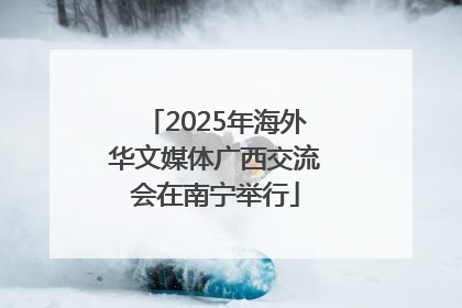 2025年海外华文媒体广西交流会在南宁举行