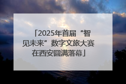 2025年首届“智见未来”数字文旅大赛在西安圆满落幕